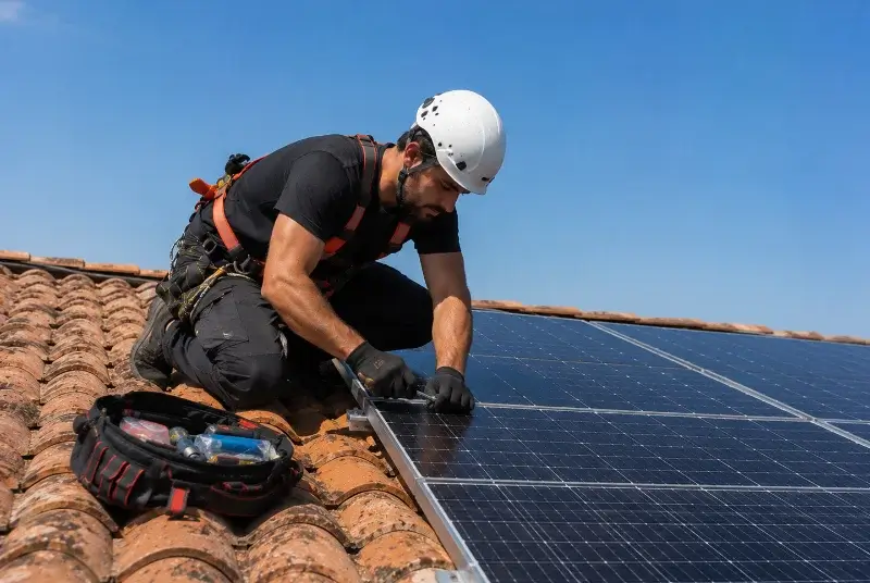 Maintenance et monitoring de panneaux solaires à la Trinité-Surzur
