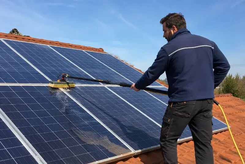 Nettoyage et entretien de panneaux solaires à la Trinité-Surzur