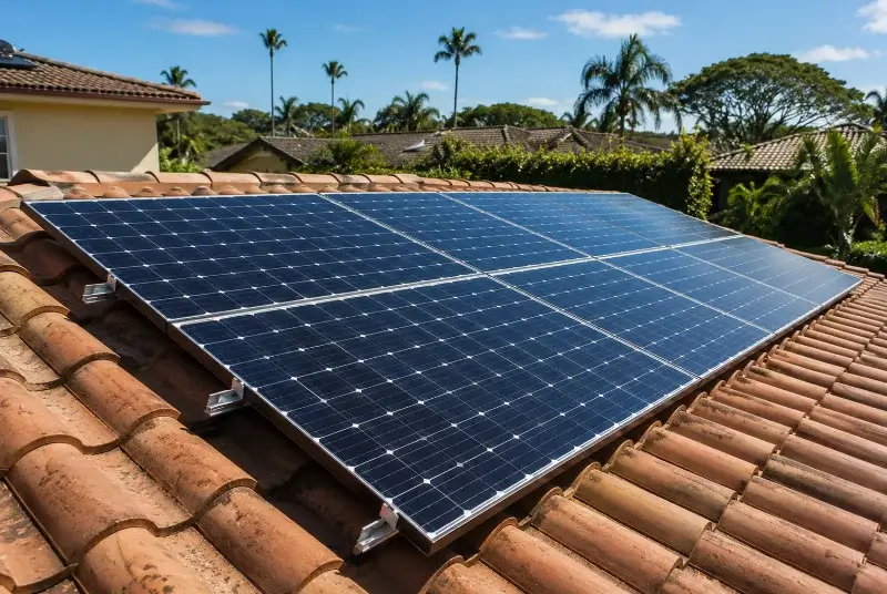 Installation de panneaux solaires à la Trinité-Surzur